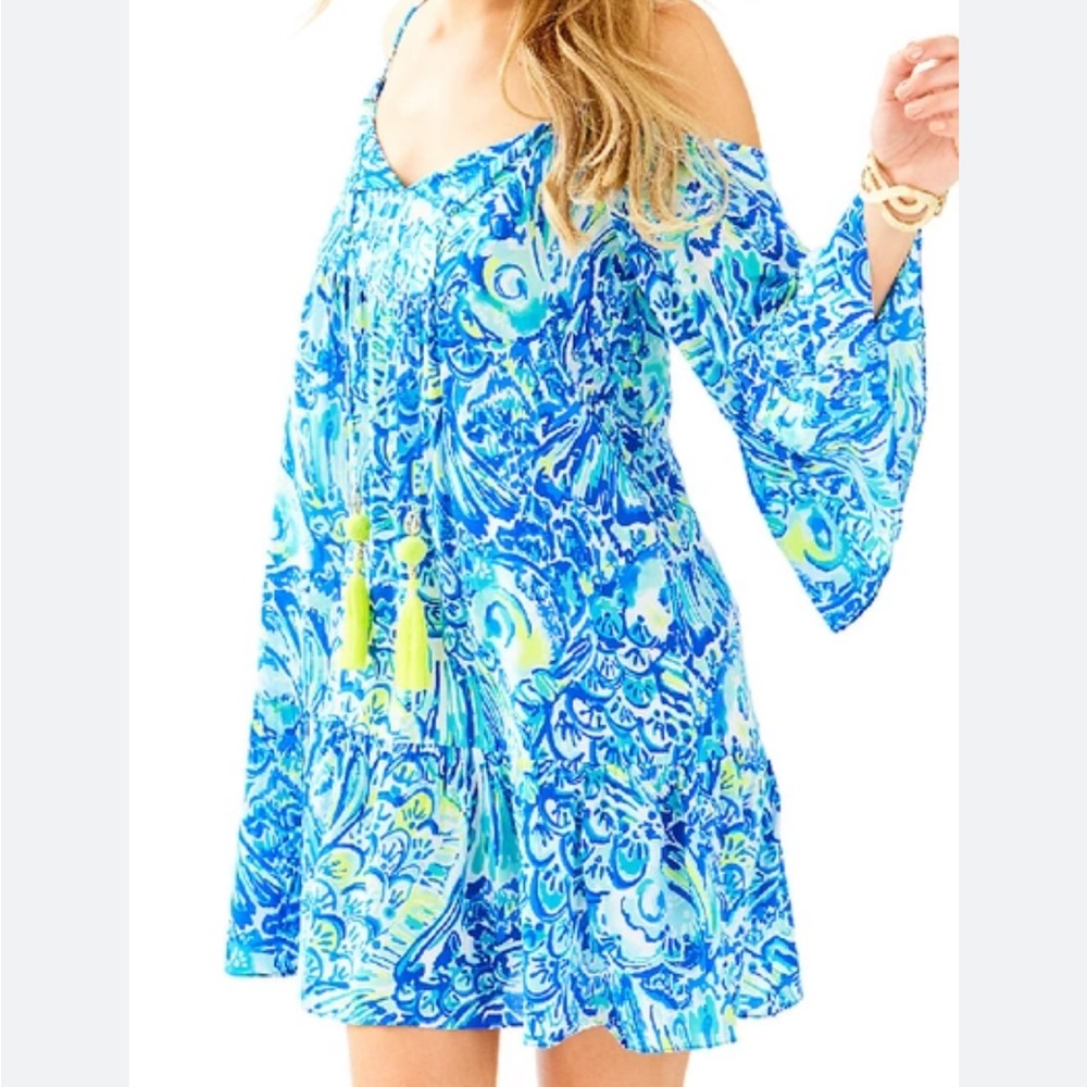 Lilly Pulitzer - Alanna off the shoulder dress-  BLUE CRUSH AFTER PARTY